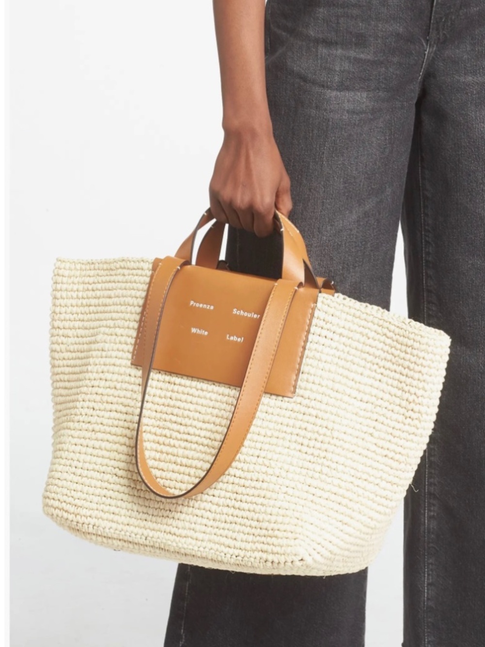 Proenza Schouler White Label Morris Large Raffia Tote